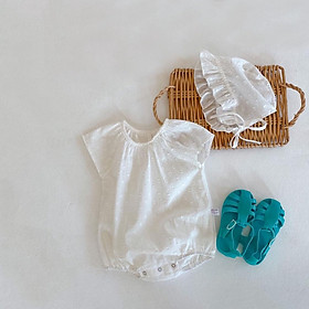 Body ren trắng chất cotton mỏng mát dễ thương cho bé gái