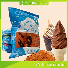 [ĂN BAO GHIỀN❤️] Combo 5 Gói Bột Làm Kem Tươi ThucPham.Com Vị Chocolate- Túi 1kg - Được Chứng Nhận HTQL An Toàn Thực Phẩm ISO 22000:2018