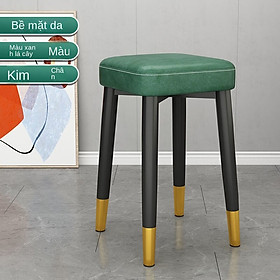 Mua Ghế Đẩu Đệm Da  Ghế Đôn Bàn Trang Điểm Chân Thép
