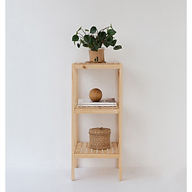KỆ TRANG TRÍ GỖ 3 TẦNG - 3F NATURAL SHELF