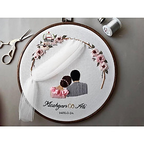Mua DIY bộ KIT Nguyên liệu thêu tay thủ công Quà tặng Ngày cưới Sinh Nhật Kỷ niệm Combo Thêu tự làm Handmade Bách hóa Na Na