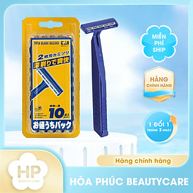 Dao Cạo Râu 2 Lưỡi Kép Kai Razor 00915-10BB2 (Set 10 Cây)