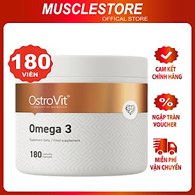 Viên Uống Dầu Cá Ostrovit Omega 3, Bổ Sung EPA / DHA, Nhập khẩu Ba Lan