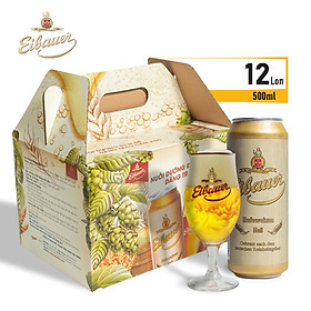 Bia Đức Thầy Tu EIBAUER HEFEWEIZEN - Nhập Khẩu Từ Đức Thùng 12 Lon 500ml