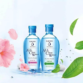 Nước tẩy trang SENKA A.L.L. CLEAR WATER Micellar Formula tặng mặt nạ giấy nén Miniso