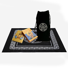 Combo Bộ Bài Bói Tarot Goddess Guidance Oracle Cards Cao Cấp và Túi Nhung Đựng Tarot và Khăn Trải Bàn Tarot
