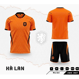 Bộ Quần ÁO Bóng Đá Người Lớn - Hà Lan ( Vải Thun )