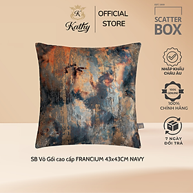 Mua Scatter Box Vỏ Gối cao cấp nhập khẩu Ireland Anh Quốc FRANCIUM Màu Xanh đậm kích thước 43x43CM Phong cách Tân cổ điển
