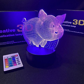 Mua Đèn led 3D USB HEO XINH ĐÈN NGỦ ĐÈN TRANG TRÍ 16 MÀU CÓ ĐIỂU CHUYỂN CHẾ ĐỘ MÀU Bộ truyện Naruto