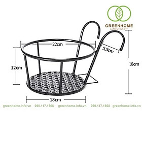 Mua Giá sắt treo chậu hoa ban công mới