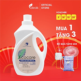 Nước Lau Sàn Hữu Cơ Bồ Hòn Ecocare - 100% thực vật, tinh dầu khử mùi, đuổi muỗi, chống trượt, kháng khuẩn - Chai 4000ml