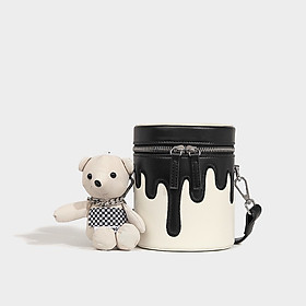 Túi trụ kèm gấu so cute