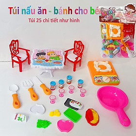 Túi đồ chơi nấu ăn bánh trái cây nhiều chi tiết cho bé yêu thích nấu ăn