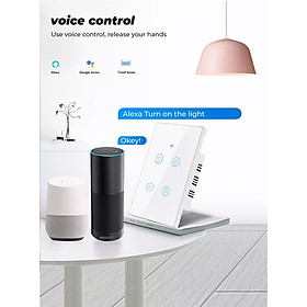Công Tắc Thông Minh Wifi & RF433MHz, Điều Khiển Đèn Bằng Điện Thoại Hoặc Remote - Không Cần Trung Tính