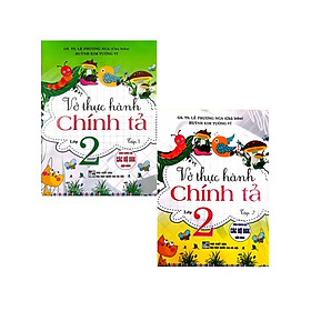 Combo Vở Thực Hành Chính Tả Lớp 2 - Tập 1 + Tập 2 (Bộ 2 Cuốn)_HA