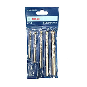 BỘ MŨI KHOAN TƯỜNG CONCRETE 4/5/6/8/10 BOSCH 2608578155 - HÀNG CHÍNH HÃNG
