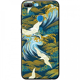 Ốp lưng dành cho Honor 9 Lite mẫu Hoa văn cò, sóng