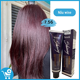 R7.56 (NÂU RƯỢU) - NHUỘM THẢO DƯỢC MÀU THỜI TRANG BOSNIC 150ML