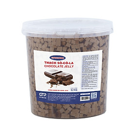 Hạt Thạch Sô cô la Châu Lương (3.2kg/hộp) - Topping cho trà sữa, trà trái cây, trà thạch đào, trái cây tô, yogurt…