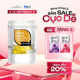 Viên Serum Dưỡng Tóc Lavox Tinh Dầu Tsubaki & Hoa Hướng Dương, Dưỡng Tóc Mềm Mượt Lamimi Chính Hãng
