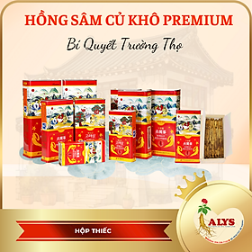Hồng Sâm Củ Khô Hàn Quốc Premium Hộp 300g (11-20 củ) Daedong
