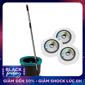 Bộ Cây Lau Nhà Lock&Lock BLU-GRY-VN-MOP HPP345S2
