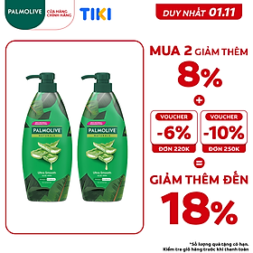 Bộ 2 Dầu gội xả 2in1 Palmolive thiên nhiên 600ml