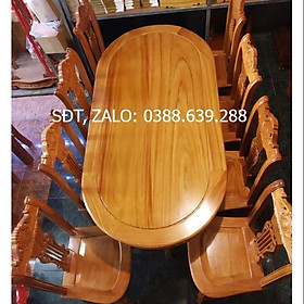 Bàn Ăn 8 Ghế Gỗ GÕ ĐỎ 100%