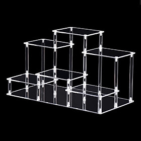 Acrylic Display Stand Organizer Tiered Display Stand for Figures Jewelry