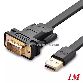 Cáp chuyển USB 2.0 sang RS232 Ugreen 20206 Dài 1M - Hàng chính hãng