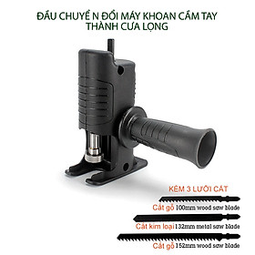 Mua Bộ chuyển đổi máy khoan thành cưa lọng  cưa kiếm đa năng kèm theo 3 lưỡi (C03R)
