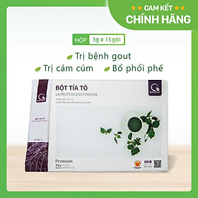 [CHÍNH HÃNG] Bột Tía Tô Sấy Lạnh Nguyên Chất  - Giảm mụn, mờ thâm nám, giảm gút, giảm cảm cúm, làm đẹp - Hộp 45g