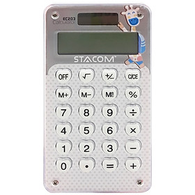 Máy Tính Học Sinh 8 Số Stacom EC203 - Màu Xám