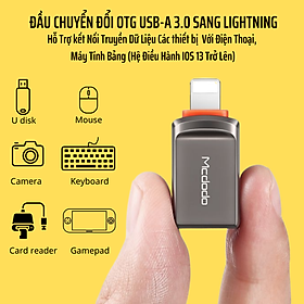 Mua Đầu Chuyển Đổi OTG USB-A 3.0 Sang Lightning Mcdodo OT-8600 - Hàng Chính Hãng