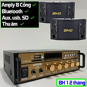 Mua Amply - Amly Mini Bluetooth BT198B-B Kết Hợp Ghi Âm   Echo Siêu Mượt - Thiết bị khuếch đại âm thanh