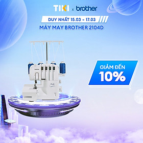 Mua Máy Vắt Sổ Brother 2104D - Trắng - Hàng chính hãng