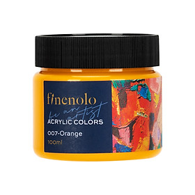Màu Acrylic 100ml Cao Cấp Dạng Hũ Finenolo Deli - Tô Đất Sét, Đất Nặn Tự Khô, Vẽ Túi Vải Tote, Quần Áo DIY, Giày, Tranh Tường, Đa Chất Liệu, Tươi Sáng, Nhanh Khô - Nhiều Màu Sắc
