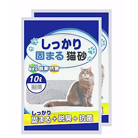 Combo 2 Túi Cát vệ sinh cho mèo Cat Litter 10L hàng xuất Nhật (Được Chọn Mùi)