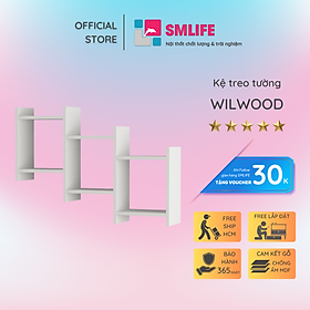 Kệ trang trí gỗ thiết kế mới lạ SMLIFE Wilwood