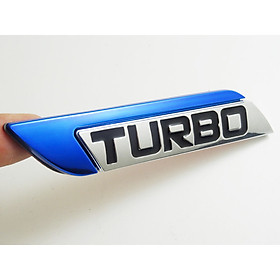 Tem Kim Loại Chữ TURBO Dán Trang Trí Ô Tô