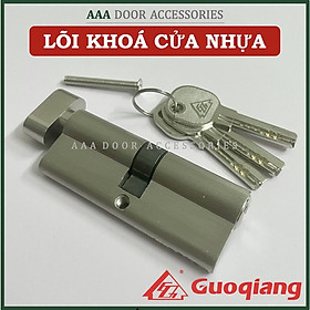 Mua Lõi ruột khoá cửa nhựa lõi thép (tim khoá tay gạt cửa nhựa) dài 7cm (1 đầu vặn 1 đầu chìa)