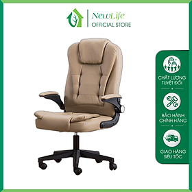 Mua Ghế văn phòng bọc da   tay gấp 90 độ NewLife