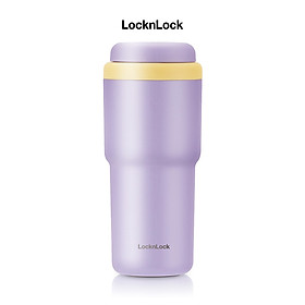 Bình giữ nhiệt LocknLock Daily Macaron LHC3292 - Nắp mở một chạm - Dung tích 480ML - Màu tím