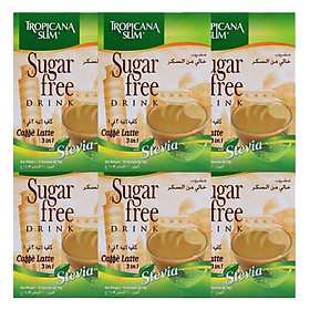 Combo 6 Hộp Cà Phê Ăn Kiêng Tropicana Slim Caffè Latte 3in1 10 x 14g