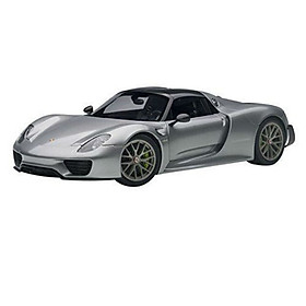 Xe Mô Hình Porsche 918 Spyder Weissach Package 1:18 Autoart - 77925 (Bạc)