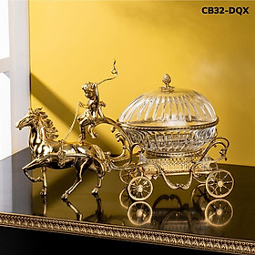 Mua Đĩa Quả Xe Ngựa Pha Lê Tân Cổ Điển Đẳng Cấp CB32-DQX