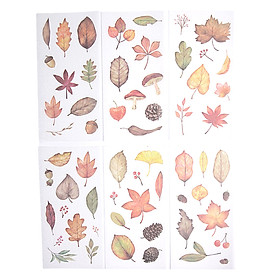 Sticker Dán Trang Trí ( Bộ 6 Tấm ) - Autumn Trees