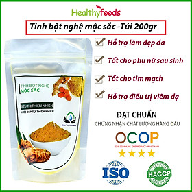 Tinh Bột Nghệ Mộc Sắc Siêu Thị Thiên Nhiên Sấy Lạnh Nguyên Chất Tốt Cho Dạ