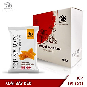 HỘP 9 GÓI XOÀI SẤY DẺO 40g DELUXNUTS