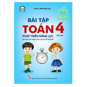 Sách - Bài tập Toán 4 Tập 1 Phát triển năng lực (Biên soạn theo SGK cánh diều)